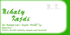 mihaly kajdi business card